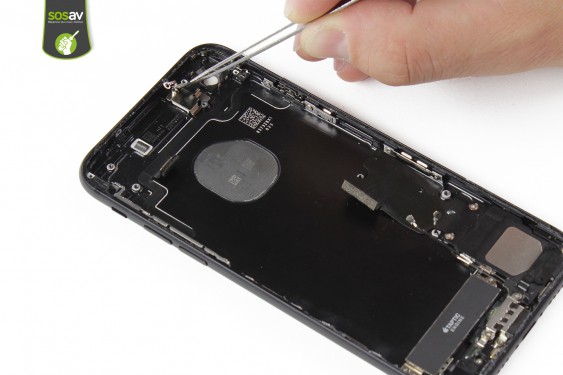 Guide photos remplacement nappe power, vibreur, volume, flash et micro externe iPhone 7 (Etape 40 - image 3)