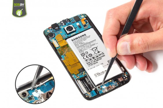 Guide photos remplacement câble d'interconnexion de l'antenne gsm Samsung Galaxy S6 Edge (Etape 8 - image 1)