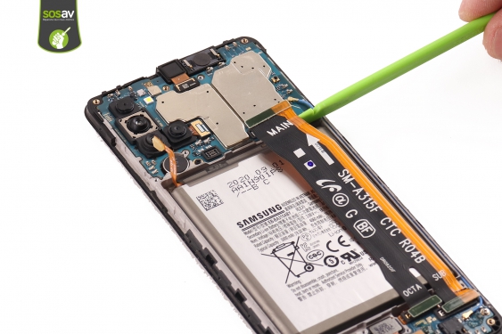 Guide photos remplacement nappe connecteur de charge Galaxy A31 (Etape 10 - image 4)