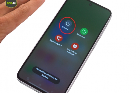 Guide photos remplacement vitre arrière Galaxy A56 (Etape 1 - image 2)