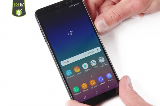 Guide photos remplacement capteur proximité & luminosité Galaxy A8 (2018) (Etape 1 - image 1)