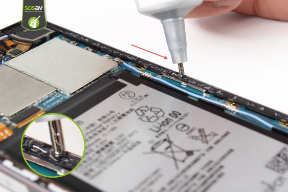 Guide photos remplacement appliquer la colle b7000 Compétences smartphone (Etape 4 - image 2)