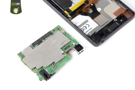 Guide photos remplacement caméra arrière / carte mère Xperia E5 (Etape 18 - image 1)