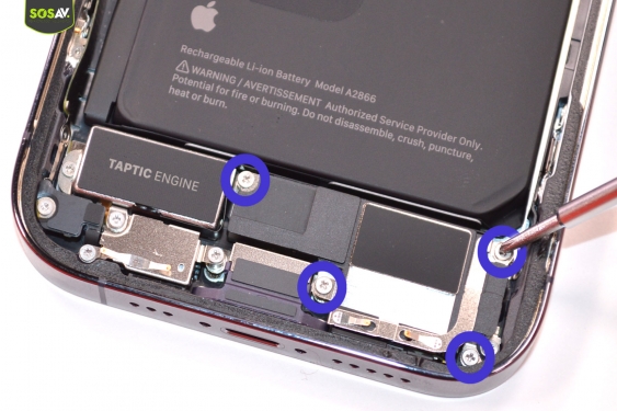Guide photos remplacement connecteur de charge iPhone 14 Pro (Etape 5 - image 1)
