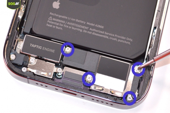 Guide photos remplacement batterie iPhone 14 Pro / 14 Pro Max (Etape 5 - image 1)
