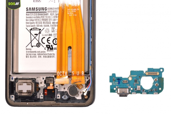 Guide photos remplacement connecteur de charge Galaxy A33 5G (Etape 13 - image 1)
