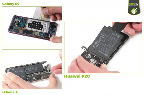 Guide photos remplacement démontage complet Huawei P20 (Etape 15 - image 1)