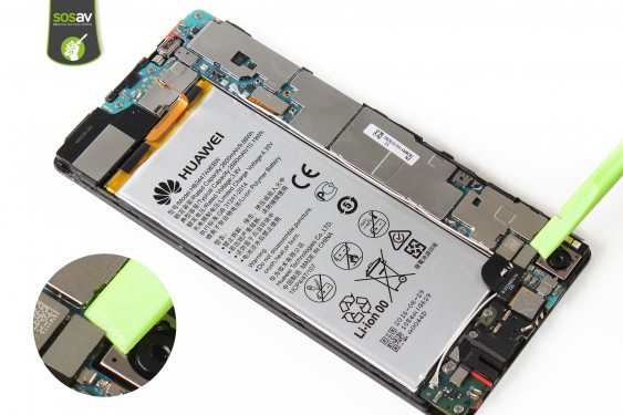 Guide photos remplacement haut-parleur interne Huawei P8 (Etape 14 - image 1)