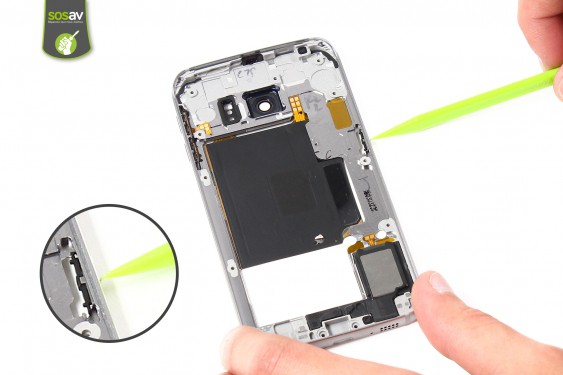 Guide photos remplacement bouton power Samsung Galaxy S6 Edge (Etape 8 - image 1)