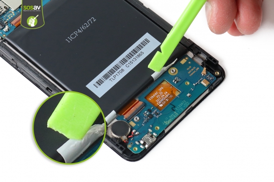 Guide photos remplacement nappe de liaison connecteur de charge Wiko Tommy 2 Plus (Etape 11 - image 1)