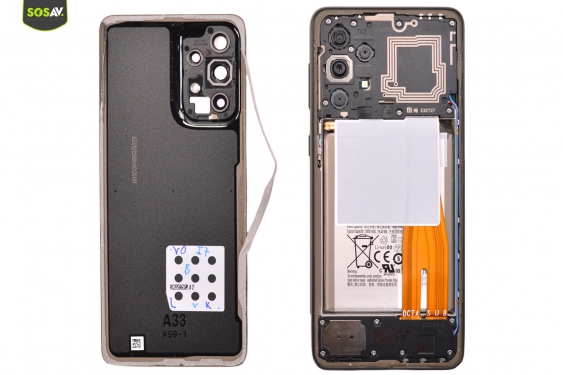 Guide photos remplacement face arrière Galaxy A33 5G (Etape 5 - image 2)