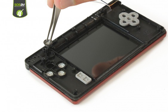 Guide photos remplacement ecran supérieur et haut-parleurs Nintendo DS Lite (Etape 25 - image 2)