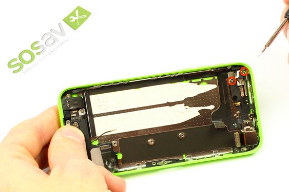 Guide photos remplacement nappe power vibreur volume iPhone 5C (Etape 23 - image 1)