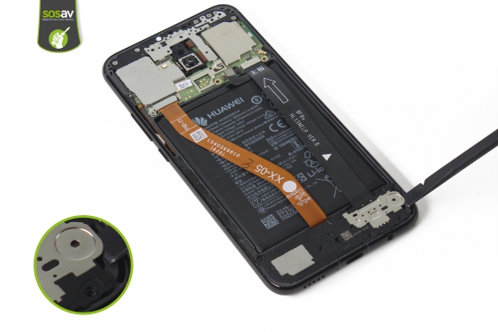 Guide photos remplacement nappe de liaison connecteur de charge Huawei Mate 20 Lite (Etape 13 - image 1)