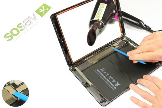 Guide photos remplacement vitre tactile iPad Air 1 WiFi (Etape 13 - image 1)