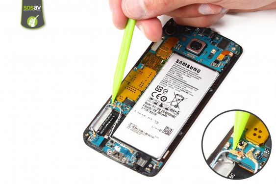 Guide photos remplacement microphone secondaire Samsung Galaxy S6 Edge (Etape 7 - image 3)