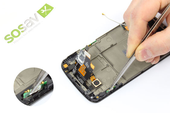 Guide photos remplacement nappe bouton power Nexus 4 (Etape 21 - image 2)