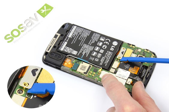 Guide photos remplacement nappe bouton power Nexus 4 (Etape 8 - image 1)