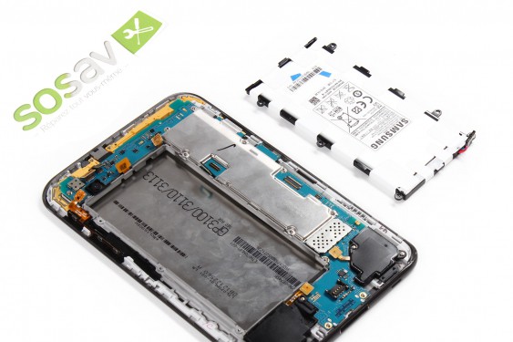 Guide photos remplacement nappe de liaison de l'écran lcd Samsung Galaxy Tab 2 7" (Etape 14 - image 4)