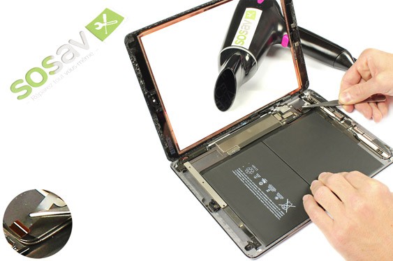 Guide photos remplacement vitre tactile iPad Air 1 WiFi (Etape 16 - image 2)