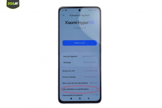 Guide photos remplacement batterie Redmi Note 14 (Etape 1 - image 1)