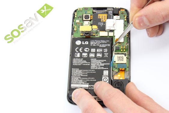 Guide photos remplacement haut-parleur externe + antenne gsm Nexus 4 (Etape 11 - image 1)