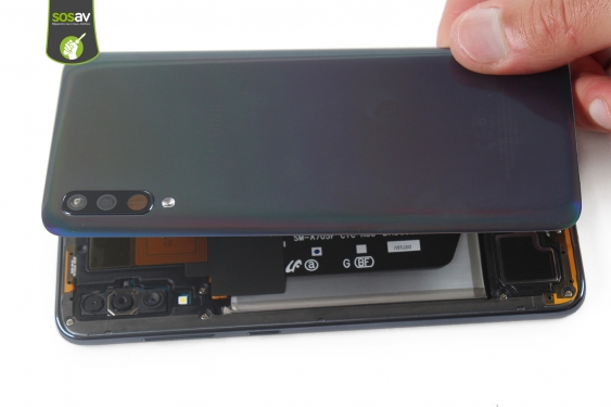 Guide photos remplacement vitre arrière Galaxy A70 (Etape 5 - image 4)