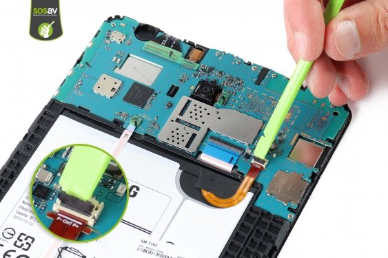Guide photos remplacement nappe liaison bouton home Galaxy Tab E 9.6 (2015) (Etape 7 - image 2)