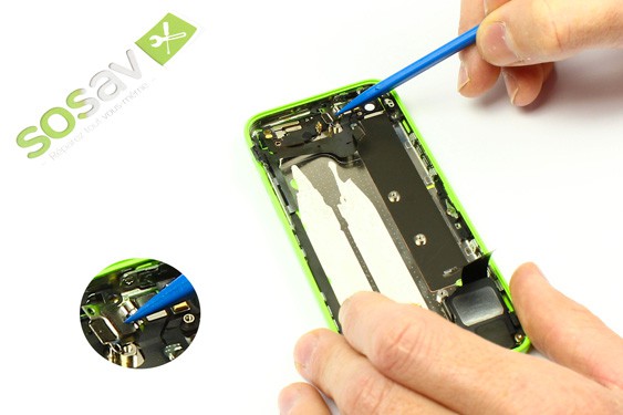 Guide photos remplacement nappe power vibreur volume iPhone 5C (Etape 33 - image 2)