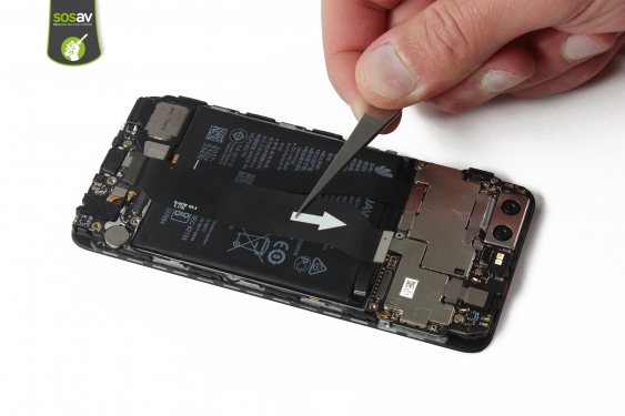 Guide photos remplacement nappe de liaison connecteur de charge Huawei P10 (Etape 14 - image 1)