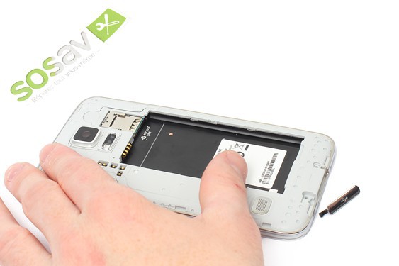 Guide photos remplacement haut parleur externe Samsung Galaxy S5 (Etape 23 - image 4)