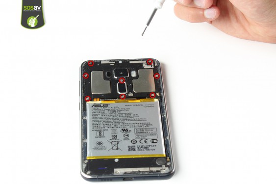 Guide photos remplacement carte connecteur de charge / vibreur  Asus Zenfone 3 (Etape 10 - image 1)