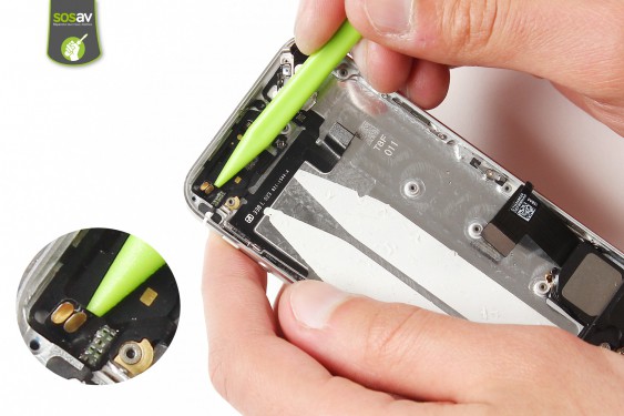 Guide photos remplacement nappe power, vibreur & volume iPhone 5S (Etape 33 - image 2)