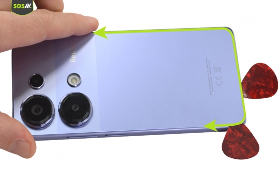 Guide photos remplacement ecran seul Redmi Note 13 Pro 4G (Etape 3 - image 3)
