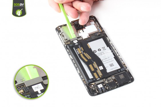 Guide photos remplacement nappe de liaison du connecteur de charge OnePlus 3 (Etape 11 - image 2)