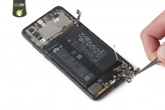 Guide photos remplacement haut parleur externe Huawei P20 (Etape 17 - image 2)