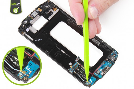 Guide photos remplacement connecteur de charge Samsung Galaxy S6 (Etape 27 - image 1)