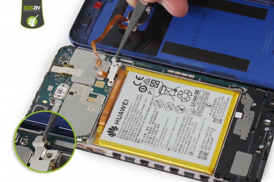 Guide photos remplacement batterie Huawei Y7 2018 (Etape 7 - image 2)