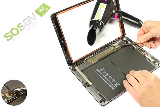 Guide photos remplacement vitre tactile iPad Air 1 WiFi (Etape 16 - image 1)