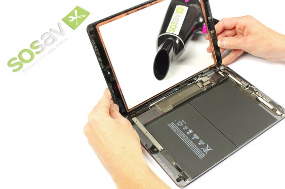 Guide photos remplacement vitre tactile iPad Air 1 WiFi (Etape 17 - image 1)