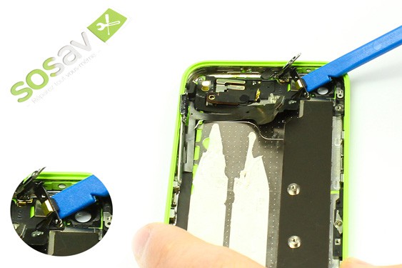 Guide photos remplacement nappe power vibreur volume iPhone 5C (Etape 36 - image 4)