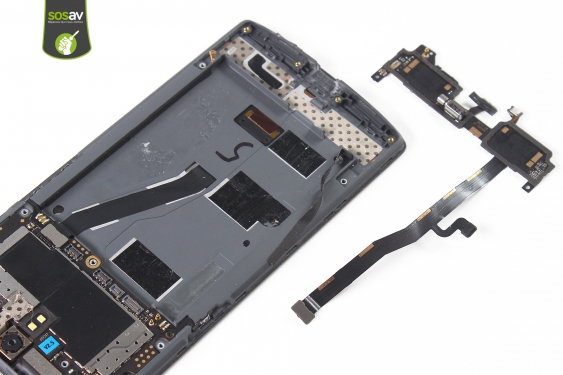 Guide photos remplacement nappe haut-parleur, micro & antenne OnePlus One (Etape 21 - image 1)