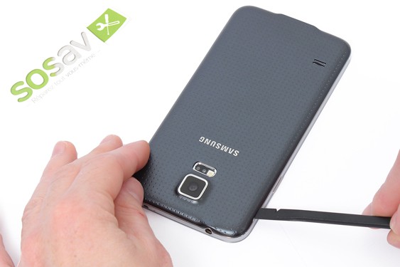 Guide photos remplacement carte sim Samsung Galaxy S5 (Etape 2 - image 1)