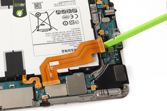 Guide photos remplacement nappe liaison connecteur de charge Galaxy Tab S3 9.7 (Etape 14 - image 4)