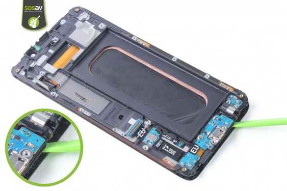 Guide photos remplacement connecteur de charge Samsung Galaxy S6 Edge + (Etape 27 - image 2)