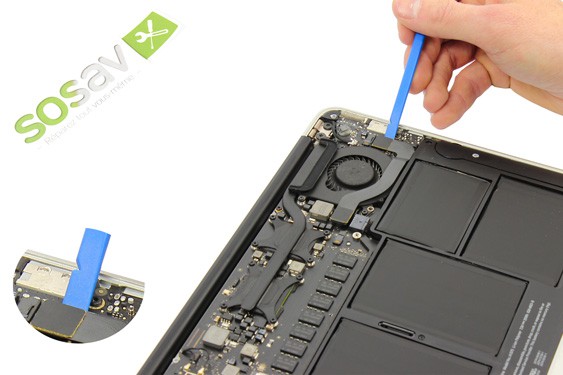 Guide photos remplacement carte d'alimentation (magsafe) MacBook Air 11" Fin 2010 (EMC 2393) (Etape 7 - image 1)