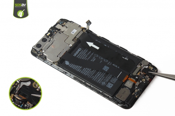 Guide photos remplacement connecteur de charge Huawei P10 (Etape 14 - image 1)