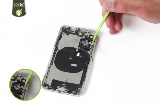 Guide photos remplacement nappe flash power iPhone XS (Etape 42 - image 1)