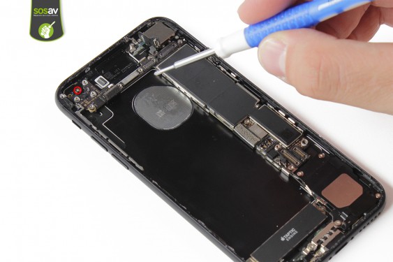 Guide photos remplacement nappe power, vibreur, volume, flash et micro externe iPhone 7 (Etape 26 - image 1)
