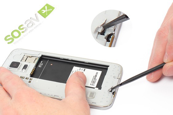 Guide photos remplacement haut parleur externe Samsung Galaxy S5 (Etape 22 - image 3)